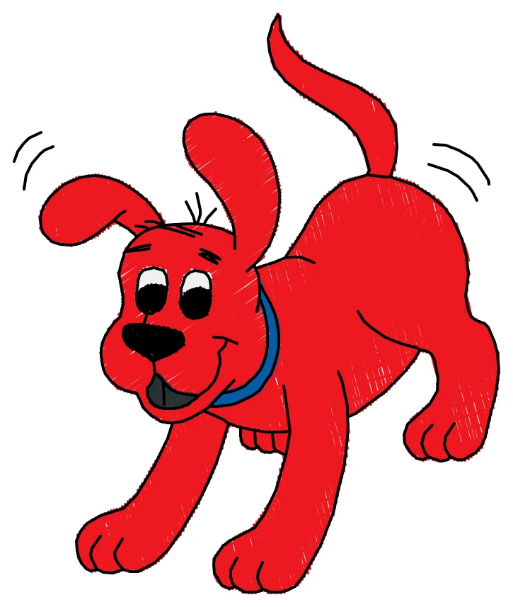 Clifford the Big Red Dog nakış modeli