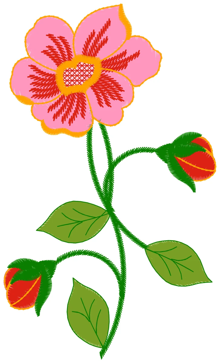 Flower 1 nakış modeli