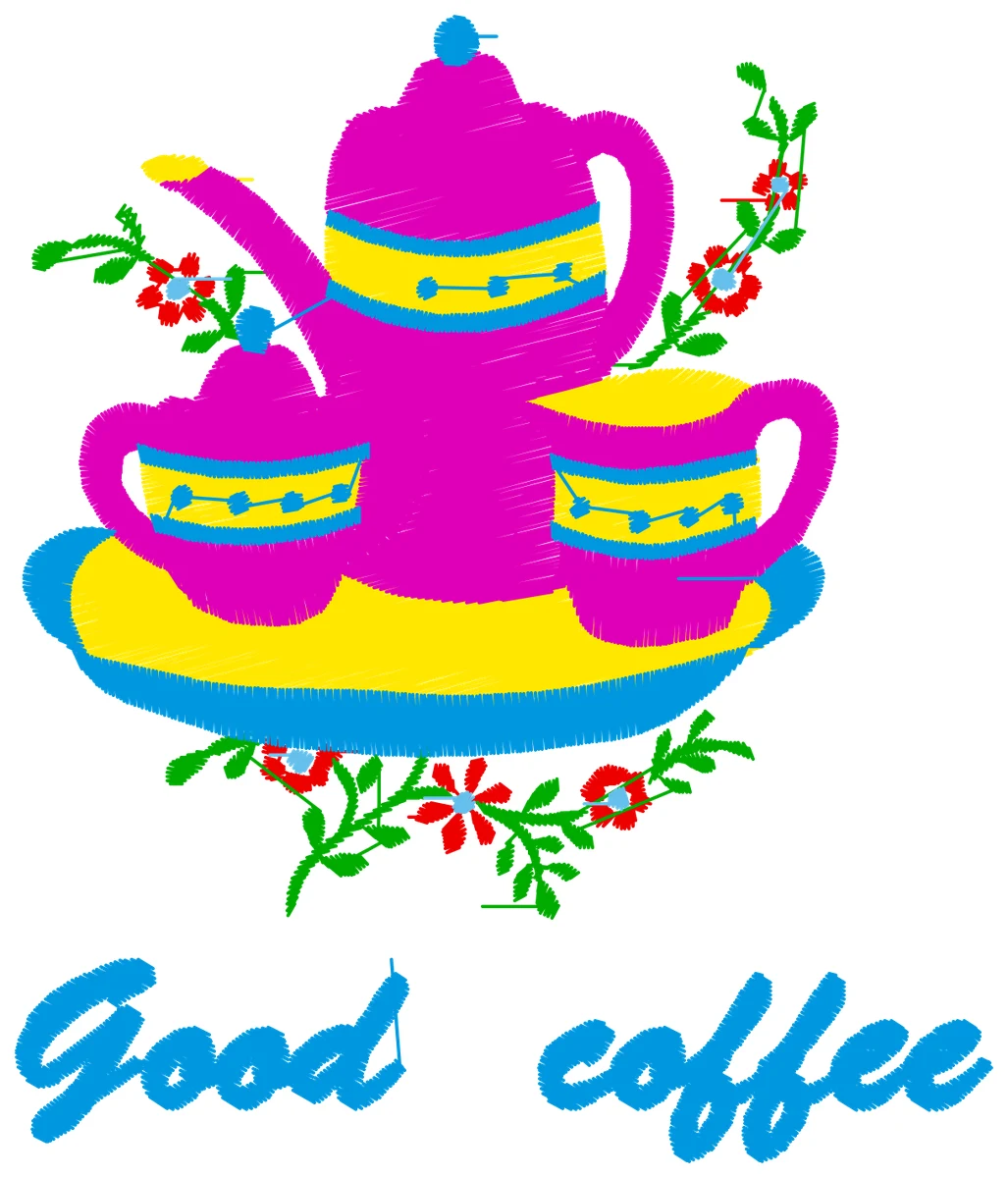 Good Coffee nakış modeli