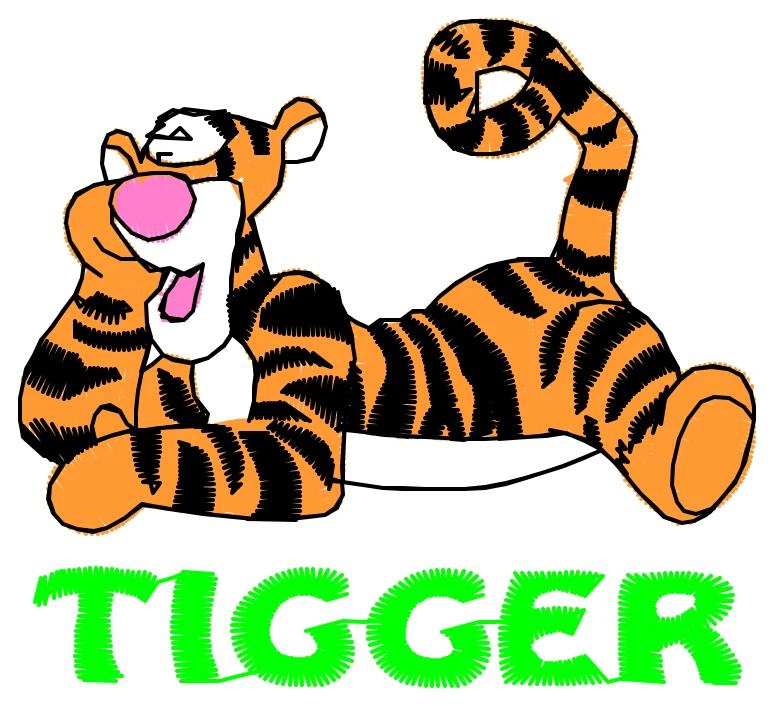 Tiger nakış modeli