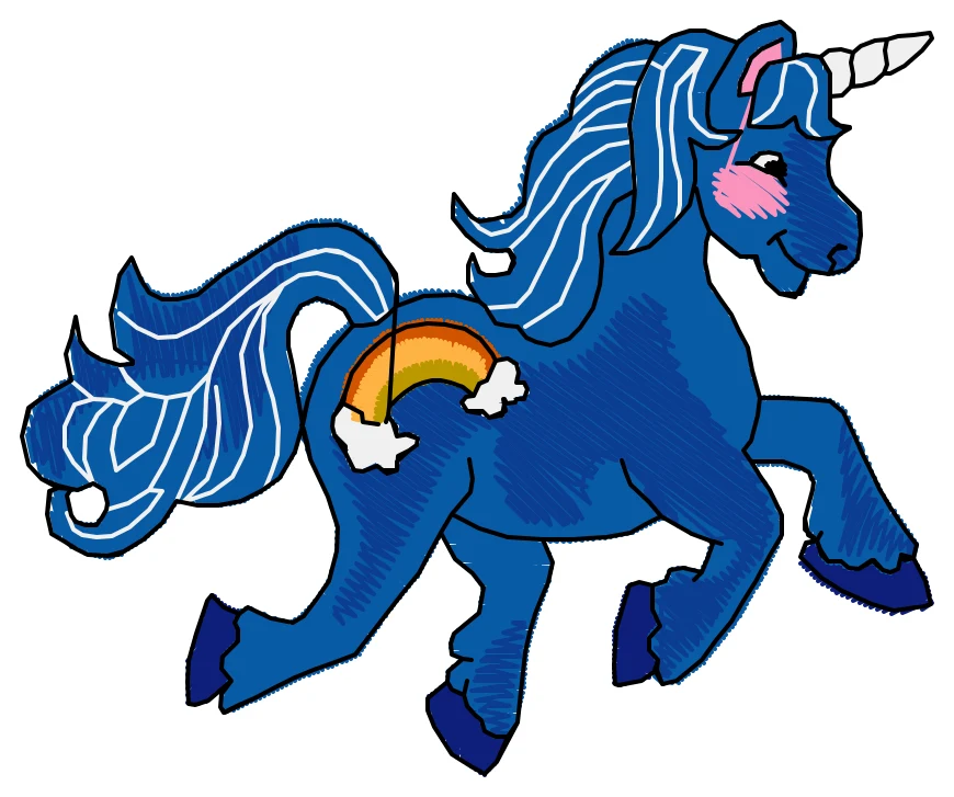 Unicorn nakış modeli